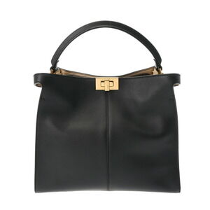 Fendi Peekaboo Lite Black Leather Handbag